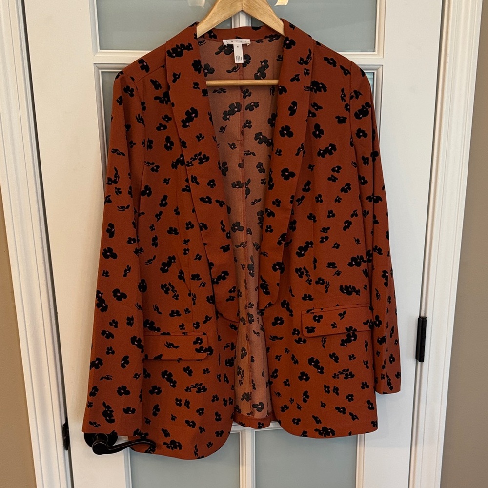 Leith Rust Floral Blazer